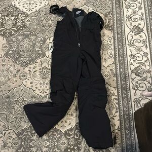 Lands End snow bibs. Black.